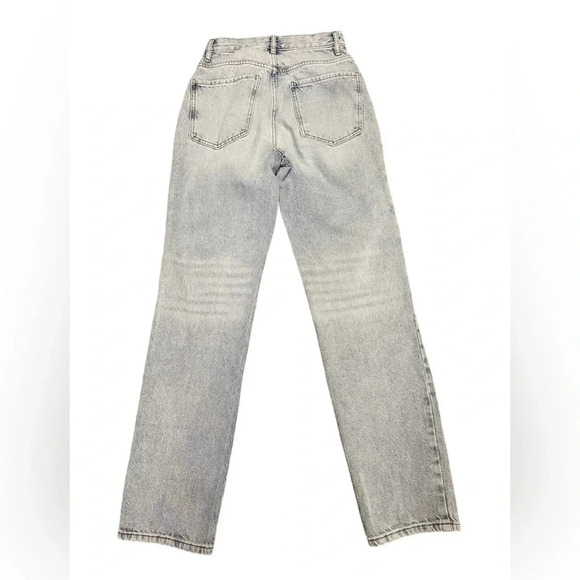 Pacsun Stamped  Smiley Dad Light Wash High Rise Denim Jeans Size 23 - Picture 7 of 12